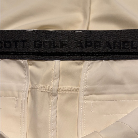 Boston Scott Men's Golf Tech Performance Pants Off white Size 40 X 33 NWT - Picture 3 of 9
